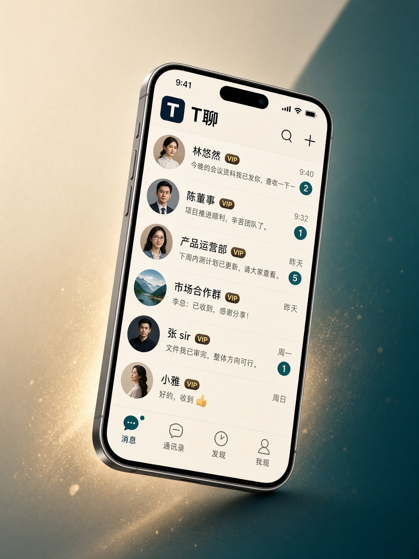 T聊会话列表